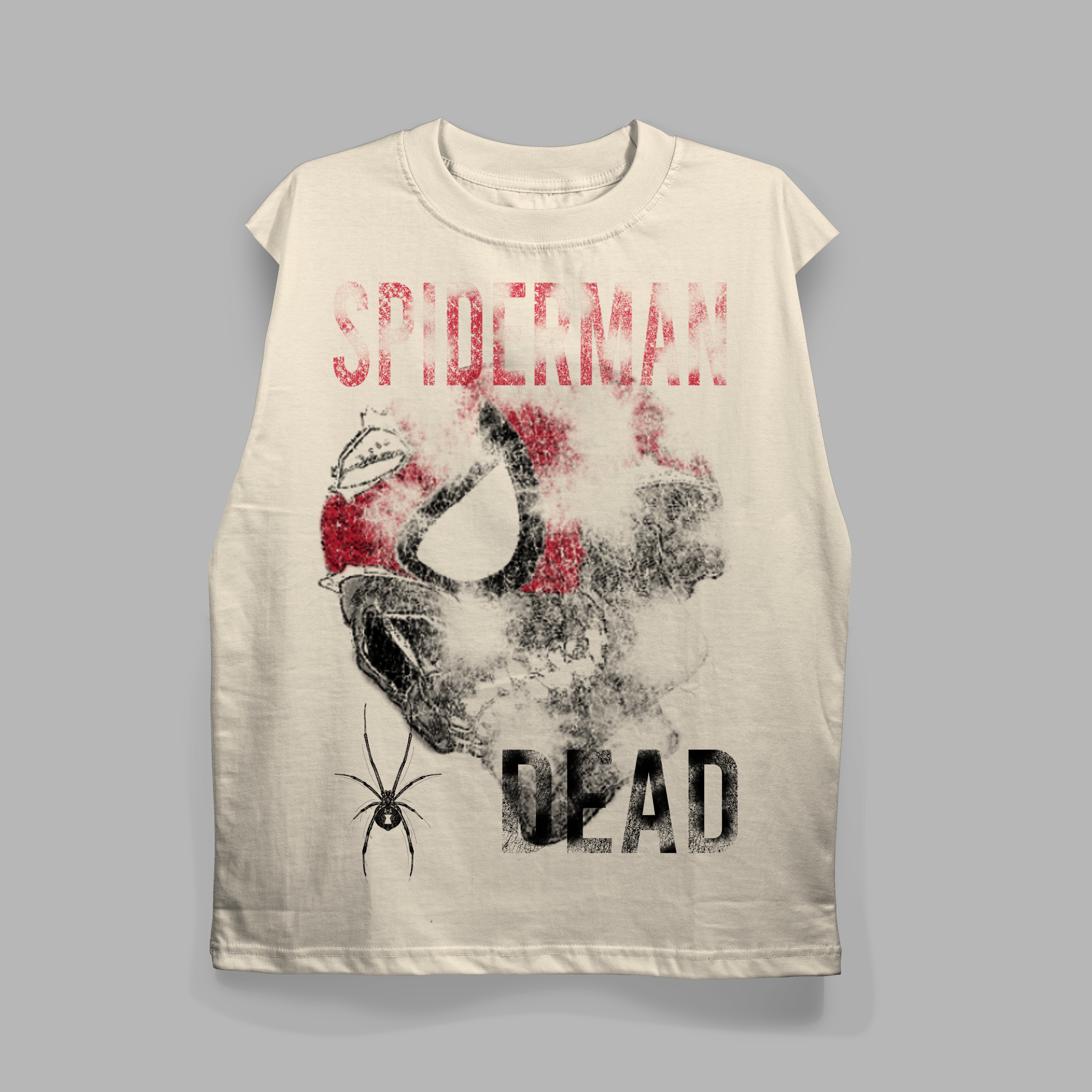 DEAD SPIDERMAN MUSCLE TEE - Image 1