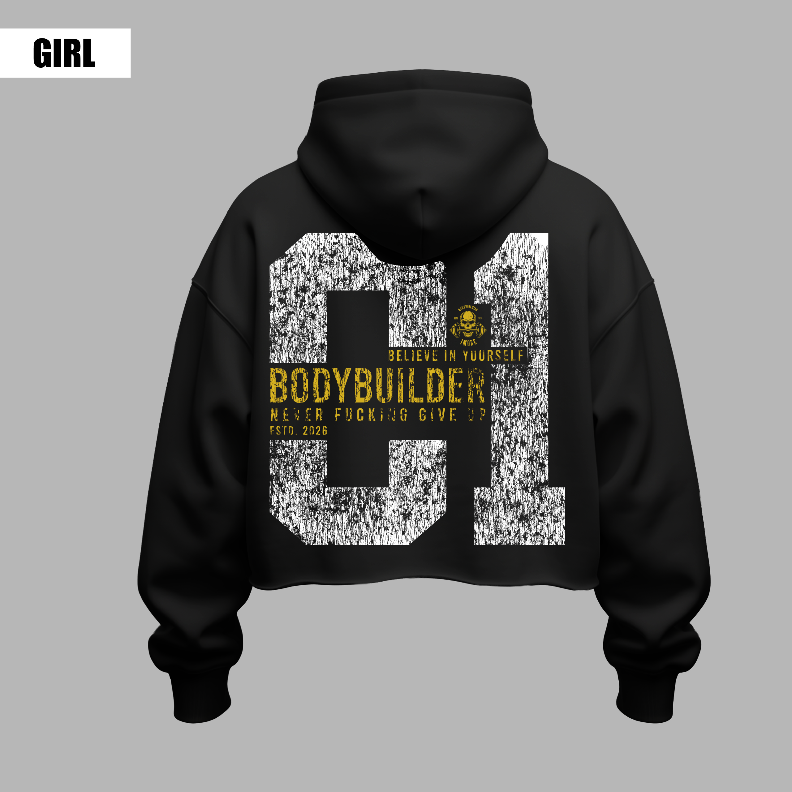 HOODIE CROP TOP 1MORE - Image 1